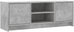vidaXL TV-Schrank Betongrau 102x30x37,5 cm Holzwerkstoff