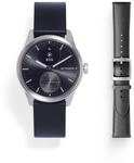 Withings ScanWatch 2 - BUNDLE SW2 42mm Black + Leather Curve Black Silver Buckle