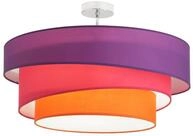 Lindby Textil Deckenleuchte rund 56 cm, Deckenlampe Stoff Violett, Pink |...