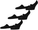 FALKE Herren Family Invisible 3-Pack F&uuml;&szlig;linge Baumwolle atmungsaktiv