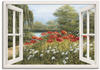 Artland Leinwandbild Wandbild Bild Leinwand 70x50 cm Wanddeko Fensterblick...
