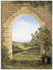 Artland Leinwandbild Wandbild Bild auf Leinwand 60x80 cm Wanddeko Fensterblick