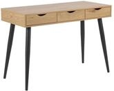 AC Design Furniture Irene Schreibtisch, Tischplatte: Melamin, Gestell: Metall, Natur,