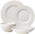 Villeroy & Boch Manufacture Rock Blanc Geschirr-Set, 4-teilig, wundersch&ouml;n