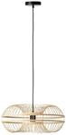 Brilliant Busan Pendelleuchte 48cm schwarz/natur Innenleuchten,Pendelleuchten |...