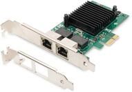 DIGITUS PCI Netzwerkkarte Gigabit &ndash; 2-Port LAN Karte mit RJ45 Anschluss &ndash;