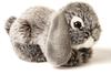 Uni-Toys - Widderkaninchen, liegend (grau) - 18 cm (Länge) - Plüsch-Hase, Kaninchen