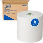 Scott Essential Rollenhandt&uuml;cher 6638 &ndash; E-Roll Papierhandtuch-Gro&szlig;rolle &ndash; 6 x