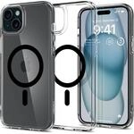 Spigen f&uuml;r iPhone 15 Ultra Hybrid MagFit H&uuml;lle [Anti-Yellowing] Case Handyh&uuml;lle
