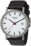 Boccia Herrenuhr Analog Quarz mit Lederarmband 3622-01