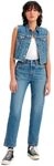 Levi's Damen Jeanshose 501 Crop High Rise, Straight Fit
