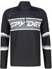 Spyder Premier Zip T-Neck T-Shirt für Herren, Schwarz, M