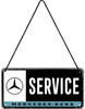 Nostalgic-Art Retro Hängeschild, 10 x 20 cm, Mercedes-Benz – Service –