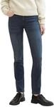 TOM TAILOR Damen 1041100 Alexa Straight Jeans, 10282 - Dark Stone Wash Denim, 26W /