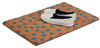 Relaxdays Fußmatte Punkte aus Kokos, HxBxT: 1,5 x 60 x 40 cm, rechteckig,