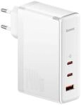 Baseus Travel Charger GaN5 Pro Fast wall Charger, C+C+U, 140W White EU (CCGP100202)