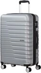 American Tourister Flashline - Spinner M, Koffer, 67 cm, 69/75 L, Silber (Sky...