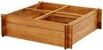 NATIV Pflanzkasten aus Holz | Kr&auml;uterbeet mit 4 Pflanzzonen | Hochbeet 100 x...