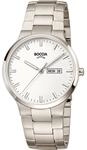 Boccia Herren Armbanduhr mit Geh&auml;use aus Titan, in der Farbe: Silber, Armband aus: