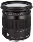 Sigma 17-70 mm f2,8-4,0 Objektiv (DC, Makro, OS, HSM, 72 mm Filtergewinde) f&uuml;r Nikon