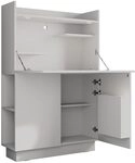 Vicco Sekret&auml;r Schreibtisch Alena, Wei&szlig;, 85 x 27 cm, geeignet f&uuml;r platzsparendes