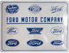 Nostalgic-Art Retro Blechschild, 30 x 40 cm, Ford – Logo Evolution –