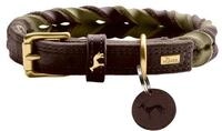 Halsband Solid Education Duo Farbe Dunkelbraun/Oliv, Gr&ouml;&szlig;e 60