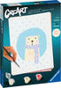 Ravensburger CreArt - Malen nach Zahlen 23652 - Hello Baby: Cute Polar Bear - ab 12