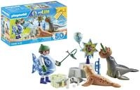 PLAYMOBIL myLife 71448 Tierf&uuml;tterung, tierische Geburtstagsparty mit Zwei...