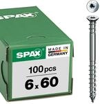 Justierschraube, 6 x 60mm, 100 St&uuml;ck, Flachkopf, T-STAR plus T30, Halterillen,...
