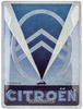 Nostalgic-Art Retro Blechschild, 30 x 40 cm, Citroen – 2CV Logo Blue –