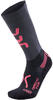 UYN Damen Run Compression Fly Socke, Coral/Black, 37/38
