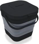 YourCasa&reg; Faltbarer Biom&uuml;lleimer 4L - kompakter Bio M&uuml;lleimer mit geruchsdichtem