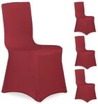 Relaxdays Stuhlhussen, 4er Set, universeller Stretch Stuhlbezug, Bankettstuhl