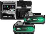 HiKOKI Booster Pack Set - Schnellladeger&auml;t f&uuml;r Li-Ion Akkus, USB-Port, LED-Anzeige,