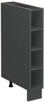 Vicco K&uuml;chenregal Fame-Line, Anthrazit, 15 cm