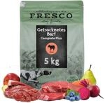FRESCO Dog TrockenBarf f&uuml;r Hunde Rind 5kg | 100% frisch, Barf Complete Hund 