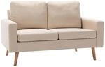 vidaXL Sofa 2-Sitzer Zweisitzer Loungesofa Stoffsofa Polstersofa Sitzm&ouml;bel
