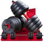 Sportstech, Hantelset 20/30/40kg + Stahlfaserbeton statt Zement AH150 Verstellbares