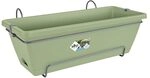 elho Barcelona All-in-1 50cm Balkonkasten - Pistazien Gr&uuml;n | L 27.5 x B 49.5 x H