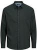 JACK&JONES Hemd Slim Fit Business Shirt Weiches Langarm Twill Oberteil aus Baumwolle