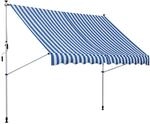 Outsunny Klemmmarkise mit Handkurbel h&ouml;henverstellbar Gelenkarmmarkise