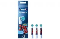 Oral-B Pro Kids Brush Heads with Spiderman, 3 pcs