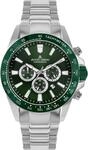 JACQUES LEMANS Analoge Herrenuhr Quarz mit Edelstahlarmband Mid-39576, Silber
