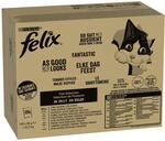 Felix So gut wie es aussieht Katzenfutter nass in Gelee, Fisch Sorten-Mix, 120er Pack