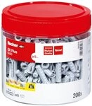 fischer Spreizd&uuml;bel SX Plus 6 x 30, handliche Runddose mit 200 Nylond&uuml;beln,...