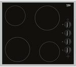 Beko HIC 64100 X Glaskeramikkochfeld, 60 cm breit, 4 Kochzonen,...