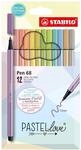 STABILO - Premium-Filzstift - Pen 68 | Pastellove Set, 12er Pack