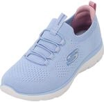 Skechers Damen Summits Top Player Turnschuhe, Light Blue Knit/Multi Trim, 42 EU
