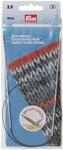 Rundstricknadeln Messing 60 cm 2,00 mm silber col
